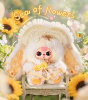 Babythree-Sun Bloom Boîte Mystère Lapin en Peluche en Dentelle Florale, Poupée Lapin Douce et Moelleuse, Style Lolita Mignon, Article de Collection