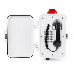 Téléphone robuste étanche avec clavier complet et porte de protection pour mine, quai, extérieur, urgence, téléphone mural - Product Image 2