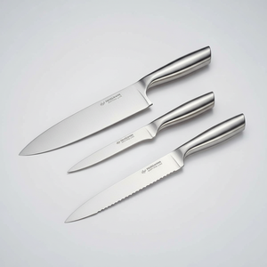 Set di coltelli da cucina con lama larga in zaffiro forgiati a mano Kiritsuke e coltelli da pane in acciaio al carbonio scatola di 96 - Product Image 2