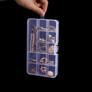 pp Bead Accessories Plastic <strong>Small</strong> Transparent Jewelry Desktop Parts <strong>Storage</strong> <strong>Box</strong> Clear Plastic <strong>Storage</strong> <strong>Box</strong> With Dividers - Product Image 2
