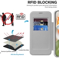 Étui de téléphone portable en cuir PU transparent avec placage de luxe, porte-cartes, étui à rabat magnétique de protection pour Google Pixel 10 Pro XL 10A