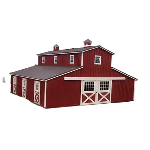 Fertighaus-Kits Gebäude Stahlrahmen Farm Storage Building Stahl konstruktion Vorgefertigte Metalls cheune Barn dominium House