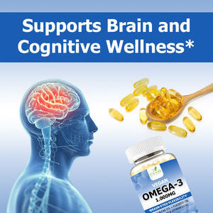 Capsule di Omega-3 Premium con 100mg di CoQ10, Integratore per Migliorare la Funzione <span class=keywords><strong>Cerebrale</strong></span> e Supportare un <span class=keywords><strong>Invecchiamento</strong></span> Sano - Product Image 5