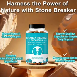 Kapsul Chanca Piedra Label Pribadi Ekstrak Tumbuhan Detoksifikasi Kuat untuk Ginjal dan Kantong Empedu 60 Kapsul Herbal Dewasa - Product Image 2