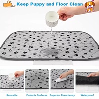 Premium-Qualität Umweltfreundliche Waschbare Hundetrainingsunterlagen Mehrschichtige Saugfähige Wiederverwendbare Welpen-Pipi-Pads Auslaufsichere Haustier-Bettmatte