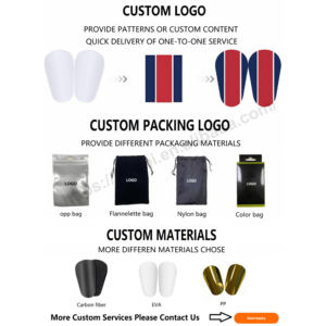 <span class=keywords><strong>Espinilleras</strong></span> de Fútbol Personalizadas con Tu Foto - Impresión por Sublimación Personalizada, Superficie de Fibra de Carbono en Blanco - Product Image 2