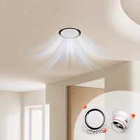 Diffuseur de ventilation rond encastré moderne pour extérieur, pièces HVAC, facile à installer, pour plafond