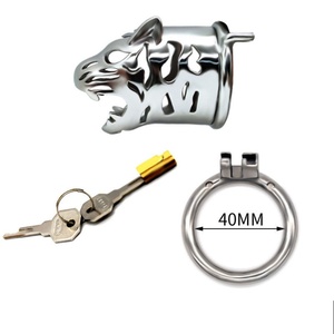 FRRK Jaula de Castidad Masculina de 6.5cm con Forma de Tigre, Dispositivo de Castidad para Hombres, Jaula para Pene, Dropshipping - Product Image 1