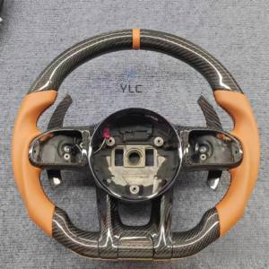 Volante Deportivo de Fibra de Carbono de Alta Calidad YLC para <span class=keywords><strong>Mercedes</strong></span> Benz Compatible con los Modelos W223 C217 W211 W212 W221 W222 S63 C63 C43 <span class=keywords><strong>AMG</strong></span> - Product Image 4
