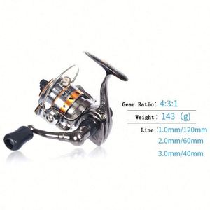 Moulinet spinning MN à succès, rapport de transfert 4.3:1, 1BB, 143g, en alliage d'aluminium, frein max 4KG, poignée interchangeable, pour rivière et ruisseau - Product Image 4