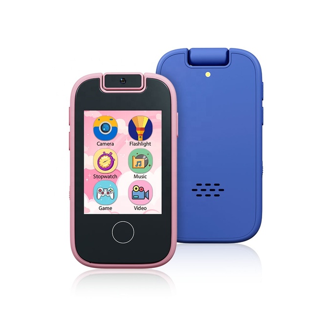 YMX PH03E with PVC Back Sticker Upgraded Flip 180 Degree Rotating Camera Kids Children Toys Smart Mobile Cell Phone Smartphone