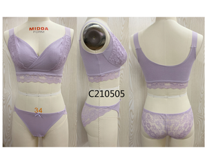 Set di <span class=keywords><strong>reggiseno</strong></span> E slip intimo personalizzato fabbrica cinese da donna Soft Cup a B <span class=keywords><strong>C</strong></span> D E - Product Image 1