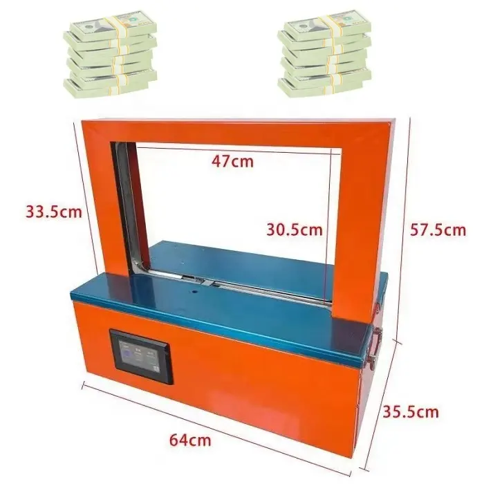 Máquina automática de encuadernación de billetes de dinero, máquina de embalaje de paquetes de billetes