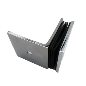 Đồng Thau Rắn Cửa Kính Side Kẹp Bracket 50x50MM - Product Image 2