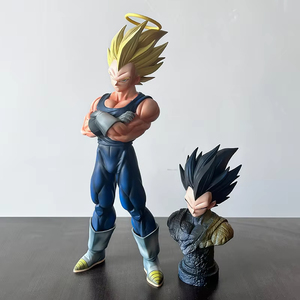 Figura de Anime de PVC de 28CM YJ DRAGON BAII <span class=keywords><strong>Majin</strong></span> <span class=keywords><strong>Vegeta</strong></span> con Cabeza Reemplazable, Modelo Super Saiyan, Figura de Manga, Estatua, Juguete - Product Image 1