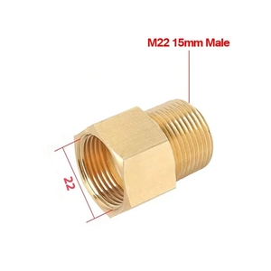 M22-15 PSI 4500 Mm Ren Đực Đến M22-<span class=keywords><strong>14</strong></span> Mm Khớp Nối Máy Rửa Áp Lực Cao Mm Nữ Khớp Nối Bằng Đồng - Product Image 3