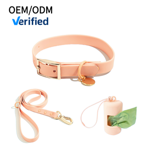 Conjunto de <span class=keywords><strong>Collar</strong></span> y Correa para Perro, PVC Impermeable, Ajustable, Antiolores, Fácil de Limpiar, para Perros Pequeños - Product Image 1