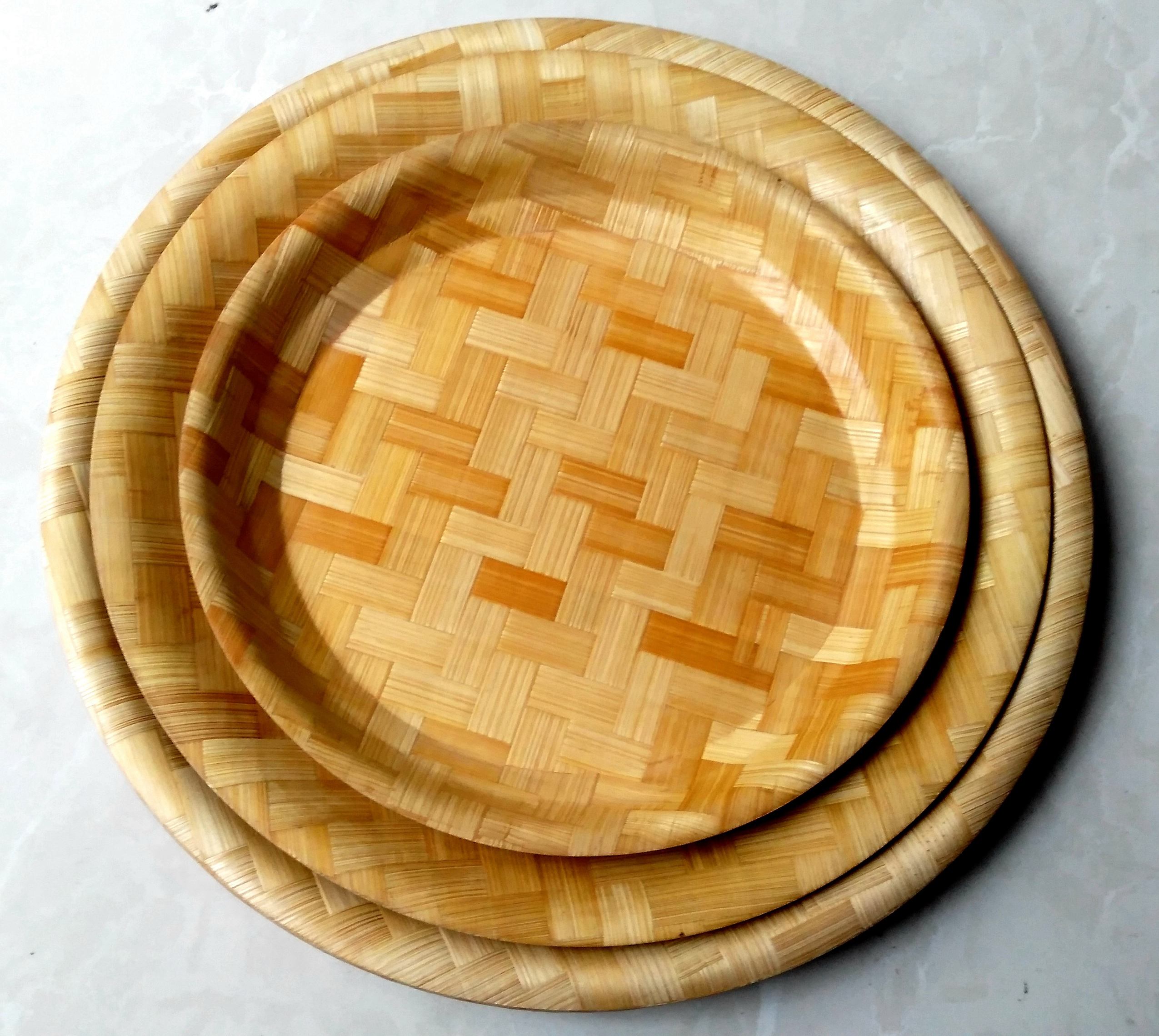 bamboo round plate