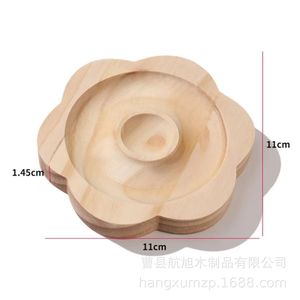 Plateau de présentation de bijoux en bois massif, support pour bracelets, décoration d'intérieur, porte-cadeaux artisanal, finition naturelle, design fait main - Product Image 3