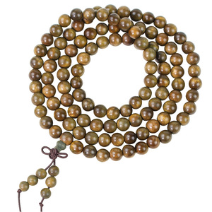 Green Sandalwood <b>Bracelet</b> 108 Beads 6 8mm Unisex Multi Strand Buddhist Prayer Beads Ethnic Style Religious Ceremony Jewelry - Product Image 5
