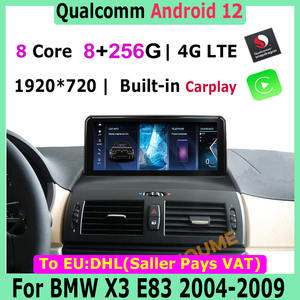 Id8 8 + 256g Snapdragon מכונית מולטימדיה נגן מולטימדיה gps עבור bmw x3 e83 2004-אנדרואיד 2009 12 יחידת ראש ניווט 1920x720 - Product Image 2