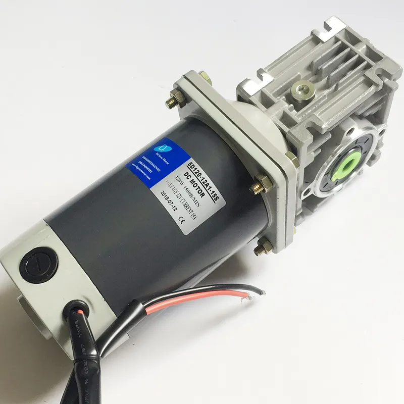 ウォームギアボックスと高トルクおよび低速DCギアモーターを備えた12V 24V DCモーター