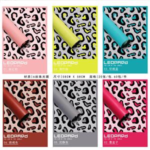Luxury 58*58cm/Sheet Waterproof Plastic Film Flower Wrapping <b>Paper</b> with Leopard Print - Product Image 2