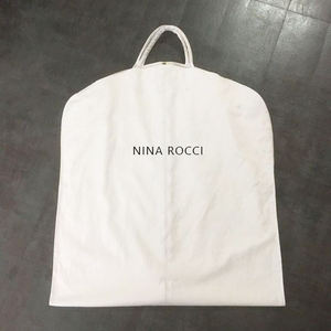 Sacs à vêtements de haute qualité pour robes de mariée, housse de rangement personnalisée pour vêtements de mariée, sac à fermeture éclair anti-poussière blanc - Product Image 2
