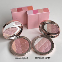 Palette de fards à paupières quatre couleurs HERORANGE Misty Silkworm, poudre scintillante nacrée et irisée pour mettre en valeur et sculpter le visage