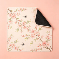 Tapis de Mahjong Personnalisé en Soie Papillon, Tapis de Table de Mahjong Américain Antidérapant en Microfibre pour 4 Joueurs, Idéal pour Fêtes à Domicile