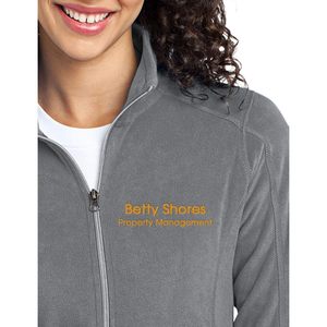 Custom Women's Custom Embroidered Lightweight Fleece <b>Jacket</b> <b>Zip</b> <b>Up</b> Outerwear - Product Image 2