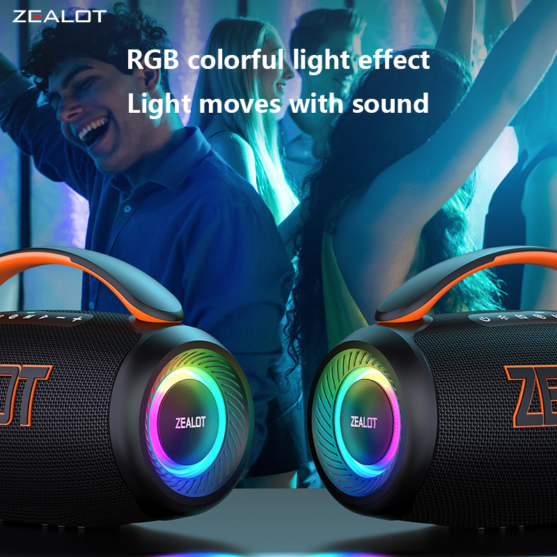 ZEALOT P12 60W Portable Subwoofer Outdoor Wireless Speakers with USB Communication for Home Car Outdoor Party Soundbox · image 5