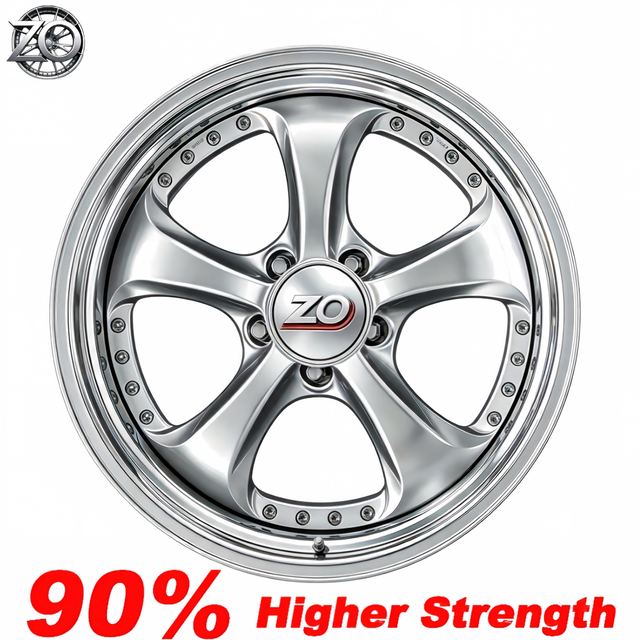 Custom VSKF Style 2-3 Piece Forged Alloy Wheels 17-20 Inch Polished Chrome Rims 5x112 5x120 5x114.3 for Luxury Cars