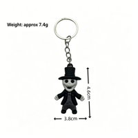 Porte-clés Citrouille d'Halloween en Gros, Mini Pendentif Poupée en PVC, Cadeau pour Fête d'Halloween