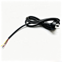 Câble d'alimentation robuste U,L 1,2 m 1,5 m, 3 broches, Argentine, 250 V 10 A, 3G0,75 mm², avec extrémité de fil nu dénudé, cordon de raccordement pour chargeurs