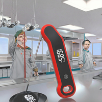 Termometer Daging Digital Lipat Tahan Air IP67 Bahan Stainless Steel 304 untuk Memasak Makanan di Dapur, BBQ, dan Panggangan