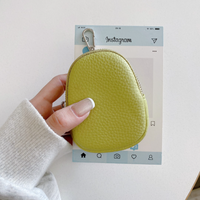 Mini porte-monnaie en cuir PU couleur unie avec porte-clés, étui à rouge à lèvres pour femme, pochette à clés, petit sac breloque, pochette de rangement pour clés et écouteurs