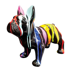 Moderne Outdoor-Dekoration Hand crafts Große Fiberglas Harz Bull <span class=keywords><strong>Dog</strong></span> Statuen Skulptur zum Verkauf - Product Image 6