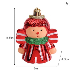 Fournisseur de décorations de Noël YY, Père Noël en verre soufflé à la main avec boîte cadeau, ornements suspendus, décorations de fête - Product Image 6