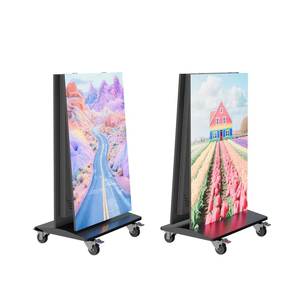 จอโปสเตอร์ LED แบบพับได้แนวตั้ง พร้อมล้อเลื่อน ความสว่างสูง อัตรารีเฟรชสูง สำหรับใช้ภายในอาคาร ร้านค้า ลิฟต์ และพื้นที่ต่างๆ - Product Image 5