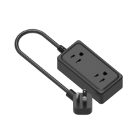 Wentong Aşırı Gerilim Koruyucu Güç Şeridi ABS Yanmaz Bakır 2AC 3USB (2-C 1-A) 20W PD Hızlı Şarj FCC/ Fiş için