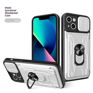 Funda protectora multifuncional anticaída con ranura para tarjetas y soporte de anillo para iPhone 13 Pro, iPhone 14 Pro Max, iPhone 14 Pro, iPhone 12 - Product Image 6