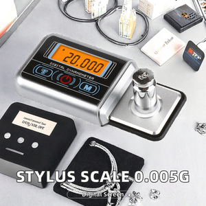 Profissional 0.005g/100g Phono Cartucho Turntable <span class=keywords><strong>Stylus</strong></span> <span class=keywords><strong>Force</strong></span> <span class=keywords><strong>Gauge</strong></span> Scale Tonearm Nonmagnetic Bateria Peso De Medição - Product Image 2