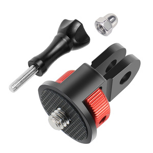 Adattatore per treppiede a vite da 1/4 pollici In lega di alluminio 360 Anti retromarcia per Go-<span class=keywords><strong>pro</strong></span> 13 <span class=keywords><strong>11</strong></span> 12 per accessori per fotocamera In/sta360 X4/X3 One - Product Image 1