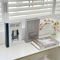Accessoires de décoration de bureau et de maison, livres décoratifs de luxe factices imprimés, personnalisables