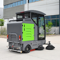 Balayeuse de voirie électrique haute performance certifiée CE, à cabine entièrement fermée, pour le ramassage des feuilles, directement de l'usine