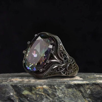 Bague unisexe vintage style punk en alliage de zircon électroplaqué à motifs pour hommes et femmes, idéale comme cadeau d'anniversaire
