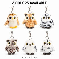 Porte-clés en peluche hibou, breloque de sac, pendentif mignon en fausse fourrure, vente en gros personnalisée