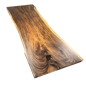 Ánh Sáng Sang Trọng Hình Dạng Độc Đáo Thân Thiện Với Môi Nhựa Epoxy Bề Mặt Nam Mỹ Óc Chó Hình Chữ Nhật Tấm Bàn Ăn Cho Phòng Ăn - Product Image 1