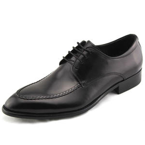 Chaussures de bureau et de carrière pour hommes en cuir de vache véritable, à enfiler, à bout pointu, avec soutien de la voûte plantaire, empeigne en maille respirante et imperméable - Product Image 1